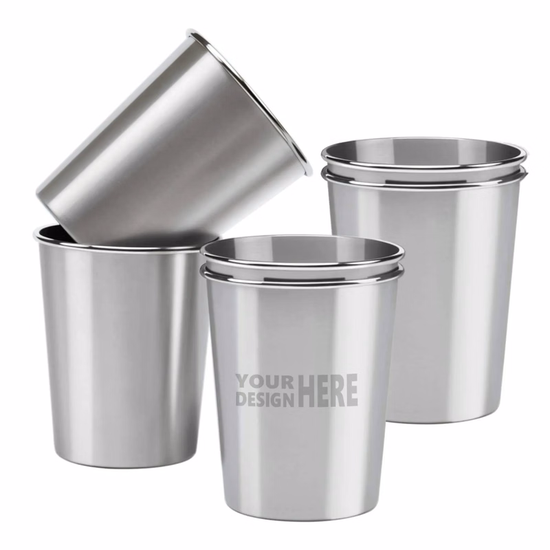 12 Oz.Single Wall Stainless Steel Pint Cup