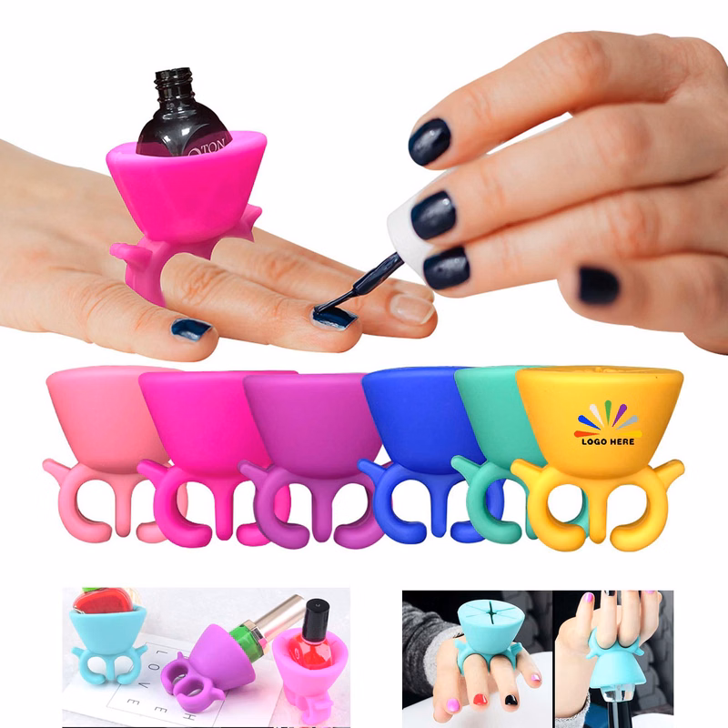 Silicone Fingernail Polish Bottle Stand Organizer