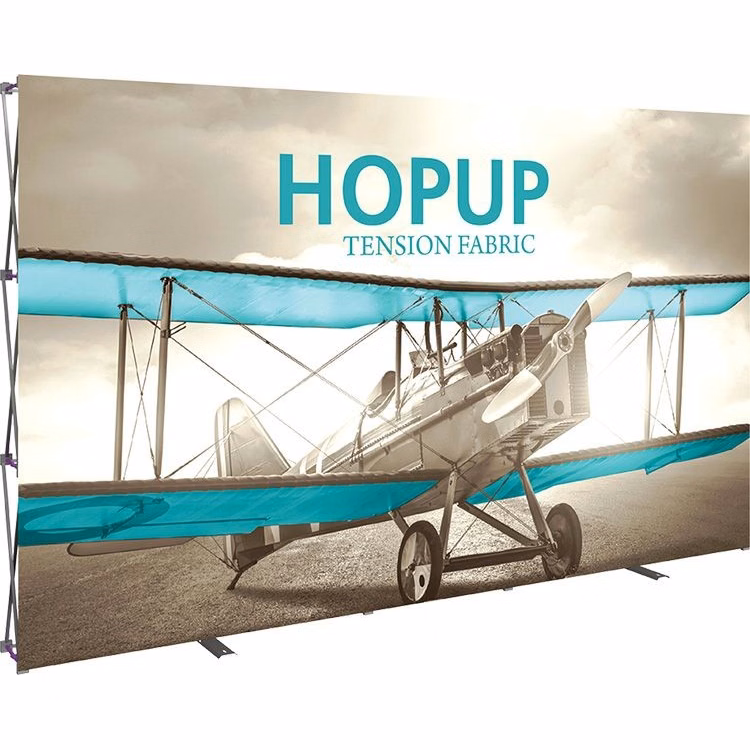 Hopup 13ft Full Height Straight Display & Front Graphic