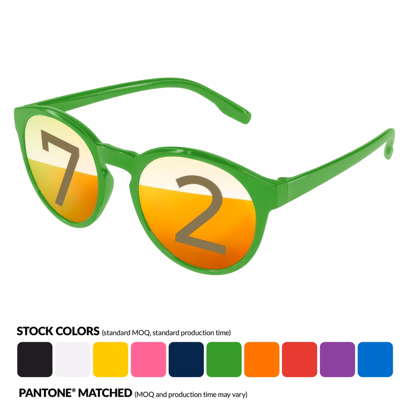 Vicky Mirror Sunglasses w/ 2x1 Color Lens Imprint