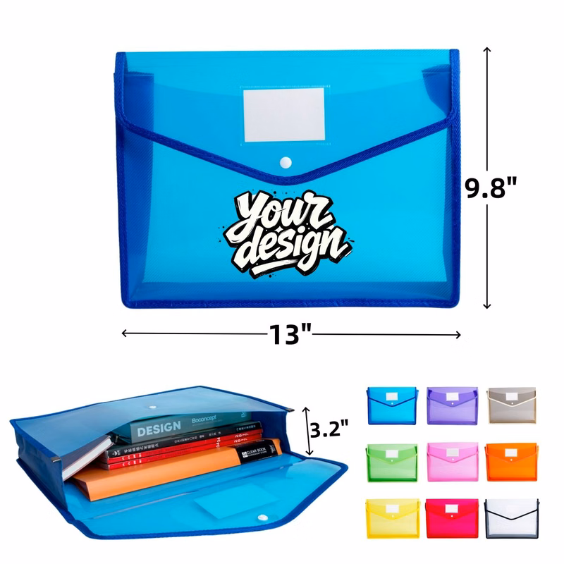 Transparent File Organizer with Card Slot