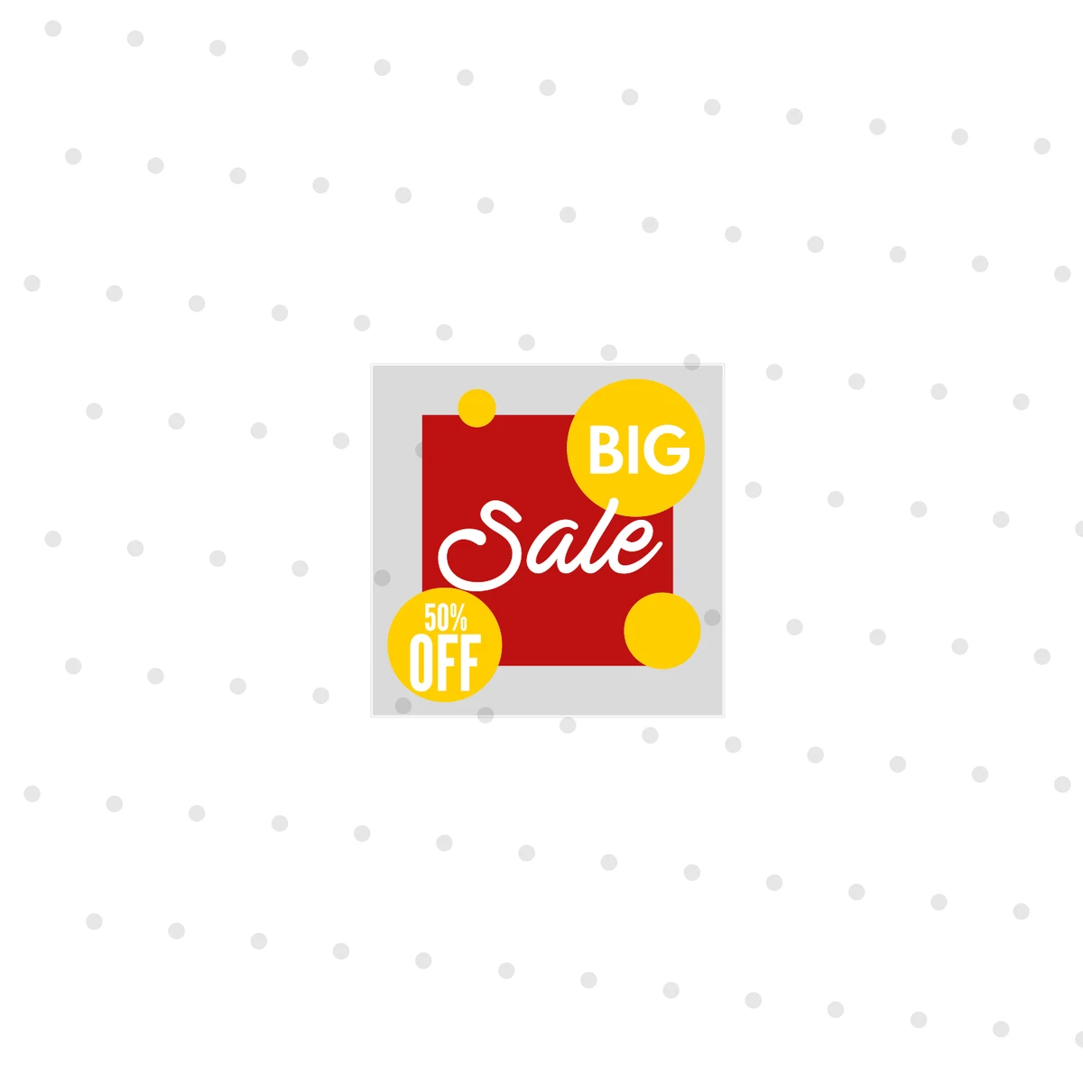 3" Square Window Cling 1