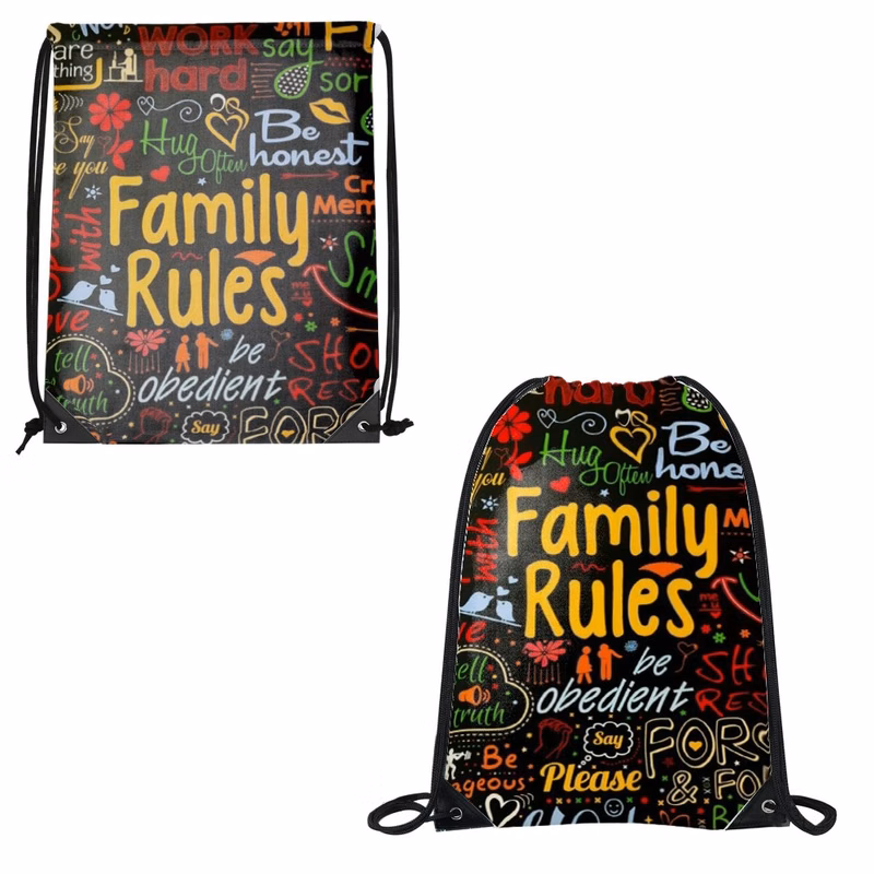 Heavy Duty Drawstring Backpack Dye Sublimated