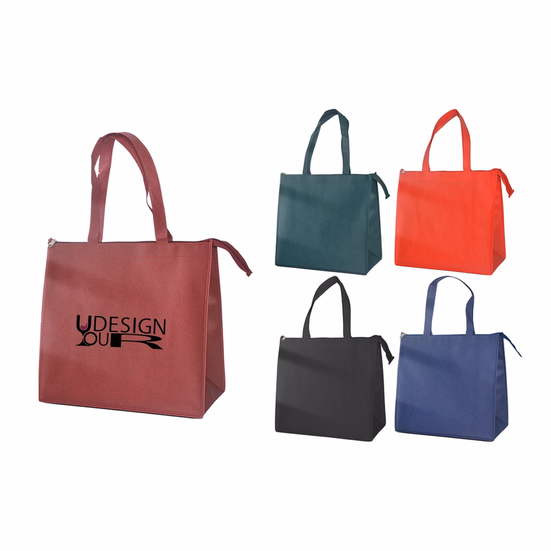 Small Horizontal Zipper Non-woven Bag