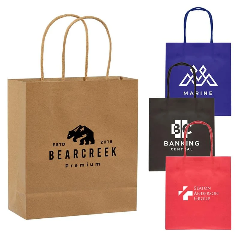 Kraft Paper Bag - 7.5"w x 8.3"h 1