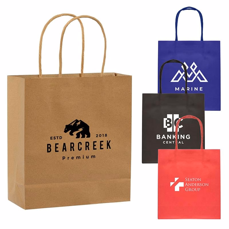 Kraft Paper Bag - 7.5"w x 8.3"h