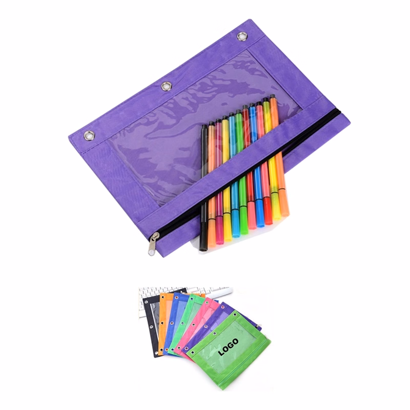 Oxford Fabric Zipper Storage Bag with Clear Window