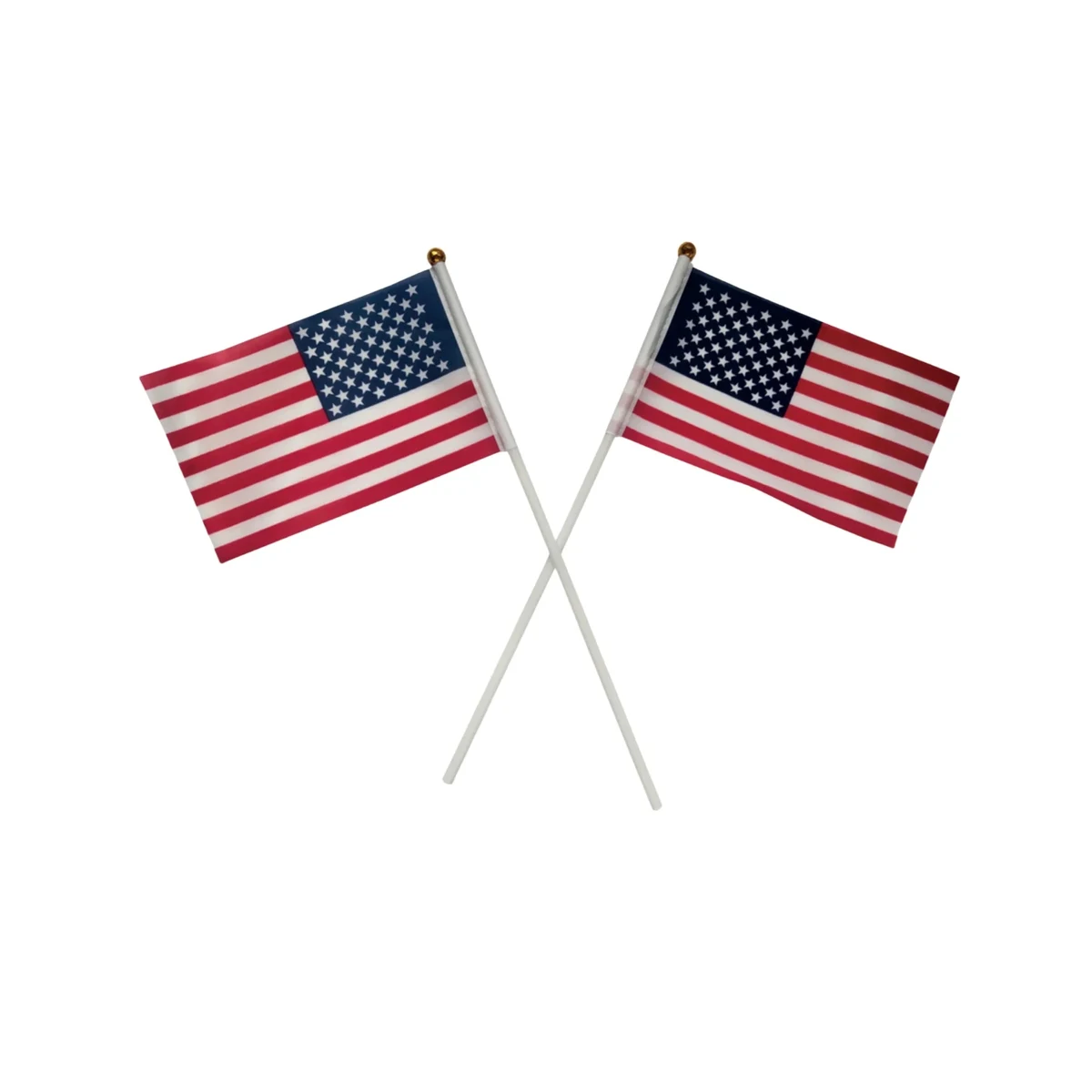 4" x 6" Double Sided Polyester Stick Flags 1