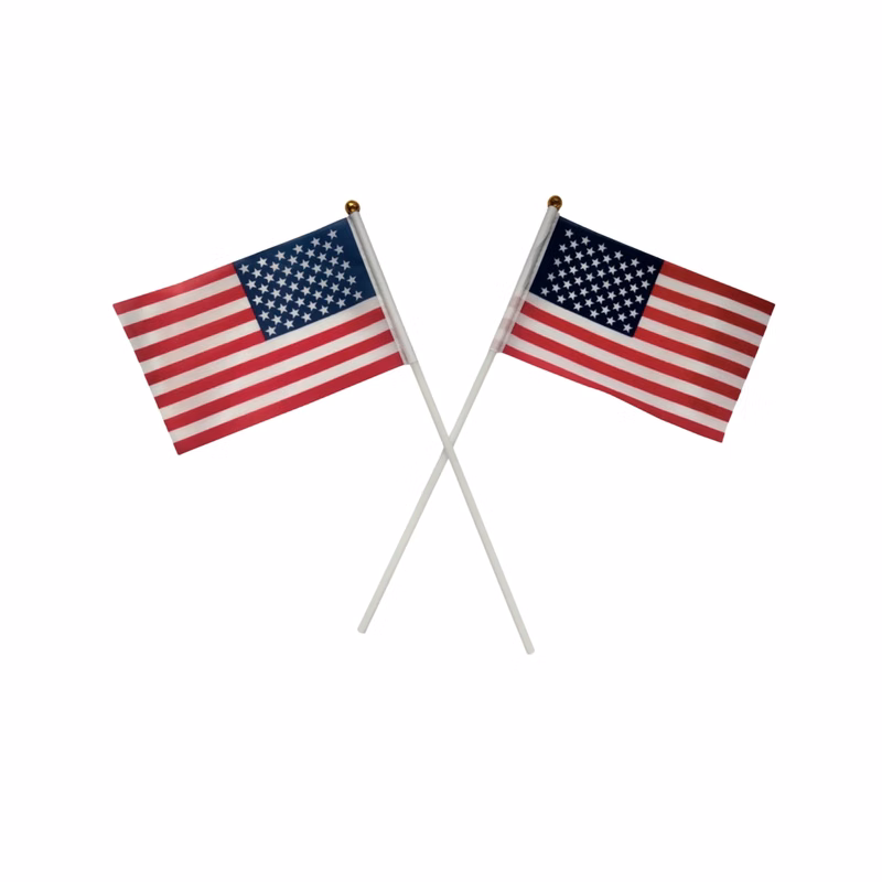 4" x 6" Double Sided Polyester Stick Flags