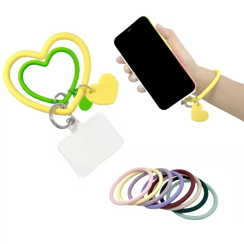 Silicone Heart Loop Phone Lanyard 1