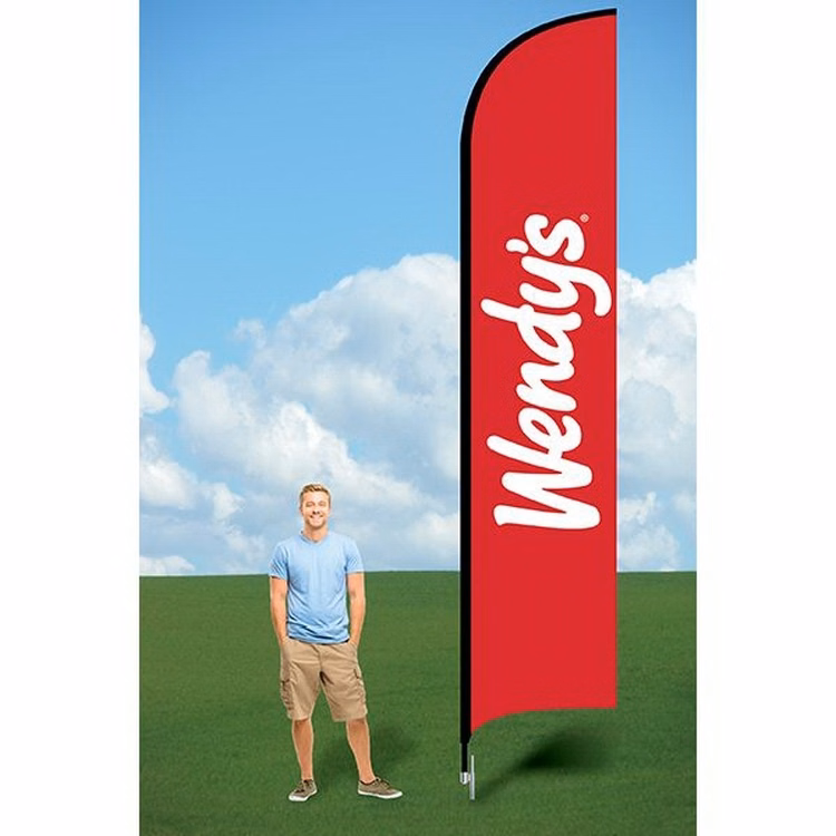 15ft Banner Flag with Ground Stake-Double