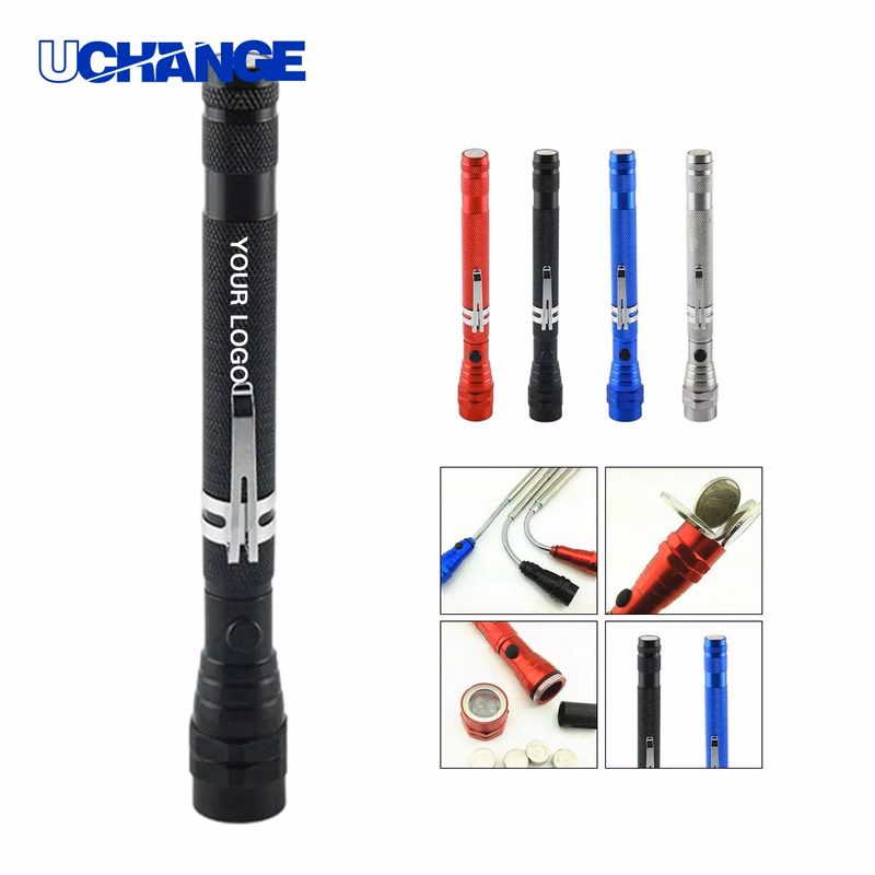 Aluminum Alloy Magnetic LED Flashlight Tool Extendable
