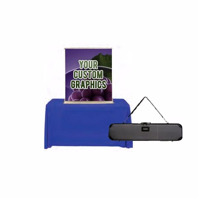 Retractable Tabletop Banner 48in x 59in Graphic