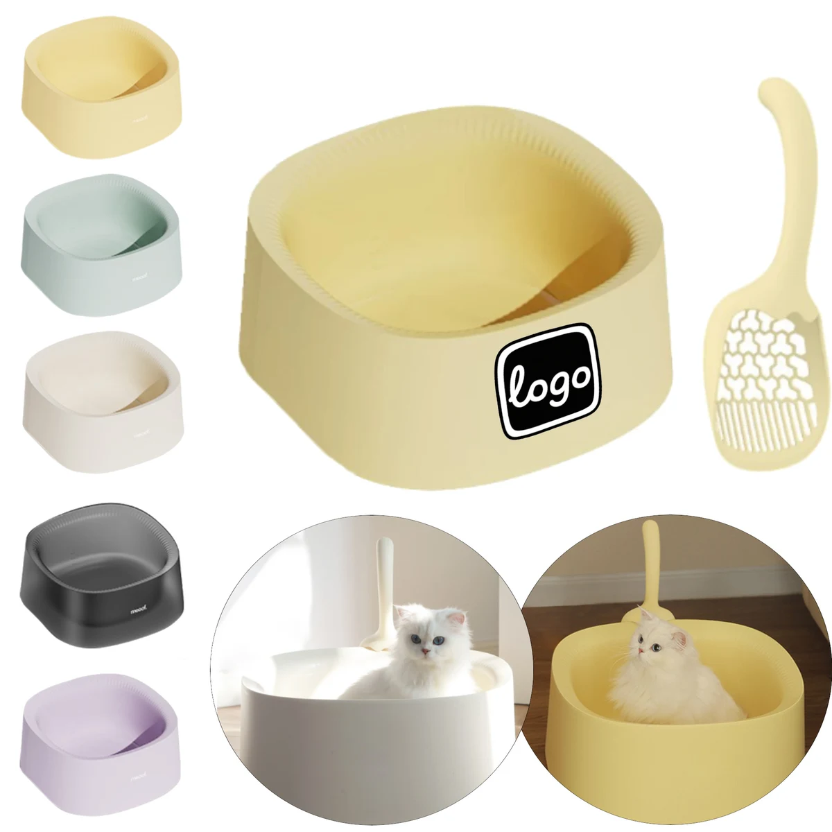 Cat Litter Box Jumbo SpillGuard With Shovel 1