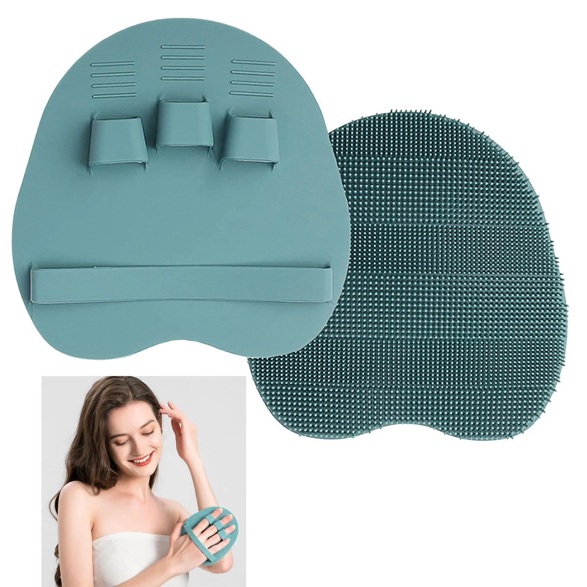 Pure Silicone Body Massage Brush 1
