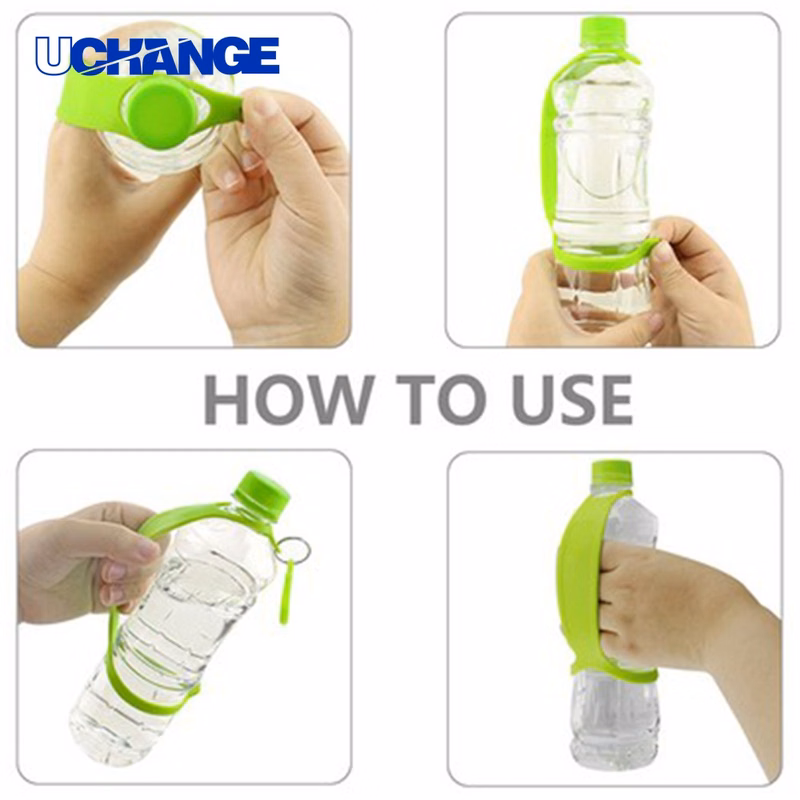 Silicone Bottle Grip Sleeve Carrier