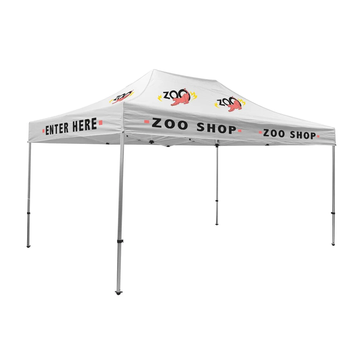 15' Premium Tent Kit (Imprinted, 11 Locations) 1