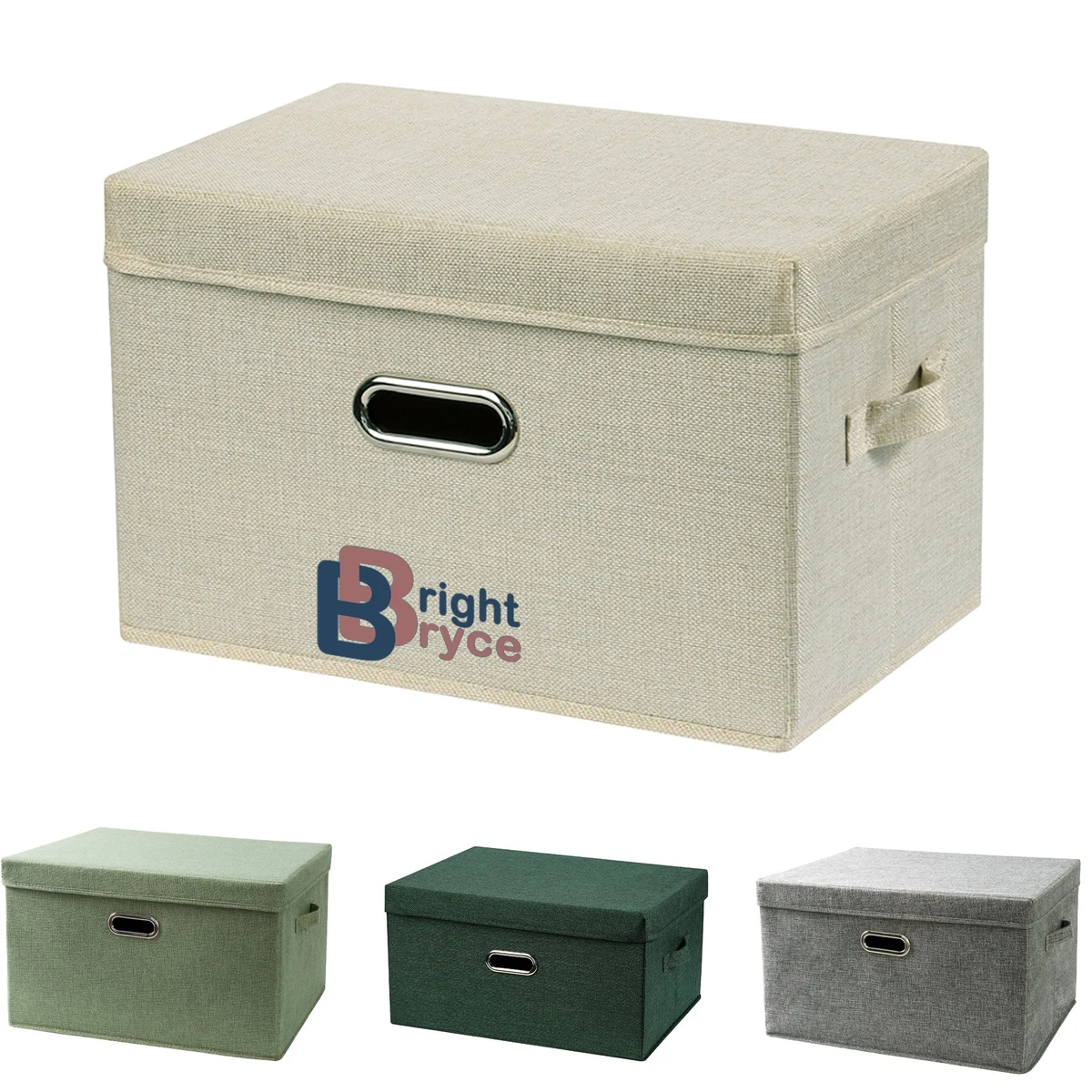 Foldable Storage Box Washable Storage Bin with Lid 1