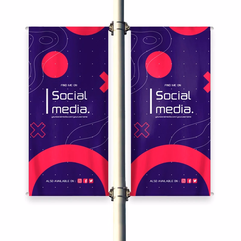 Digitally Printed 13 oz 2 Sided Vinyl Street Banner