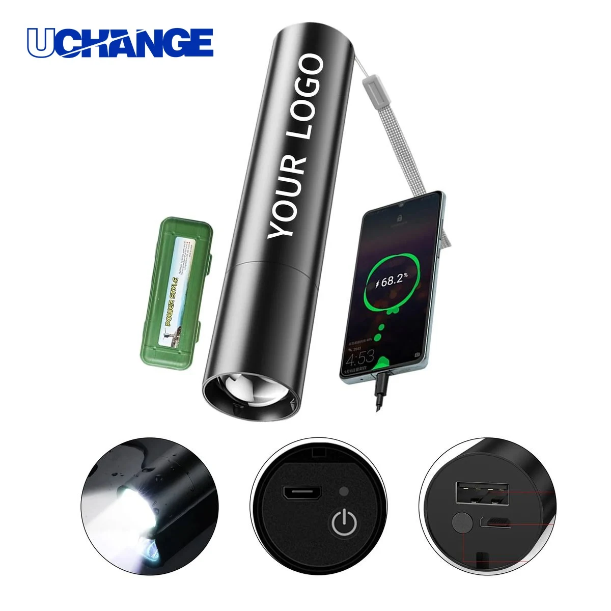 2 In 1 Flashlight Charger Tool for Camping 1