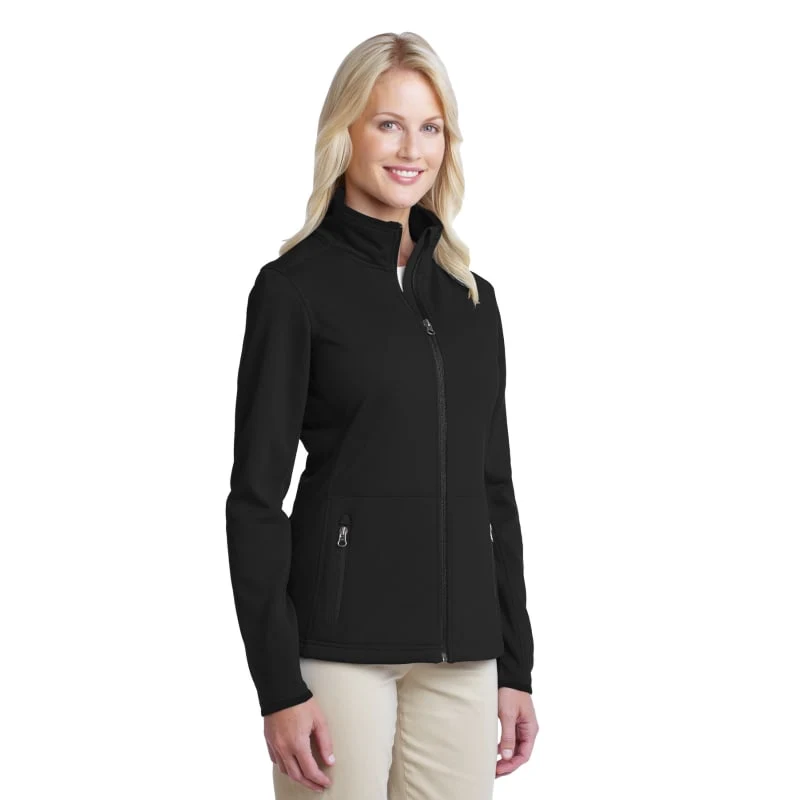 Port Authority Women's Pique Fleece Jacket. 1