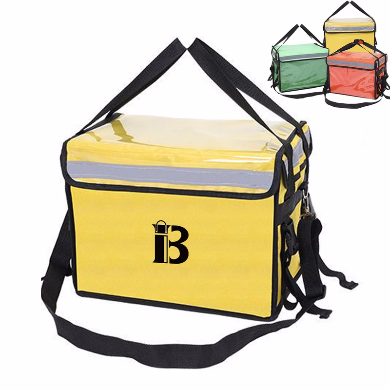 Portable insulated bag W/ Reflective Stripe
