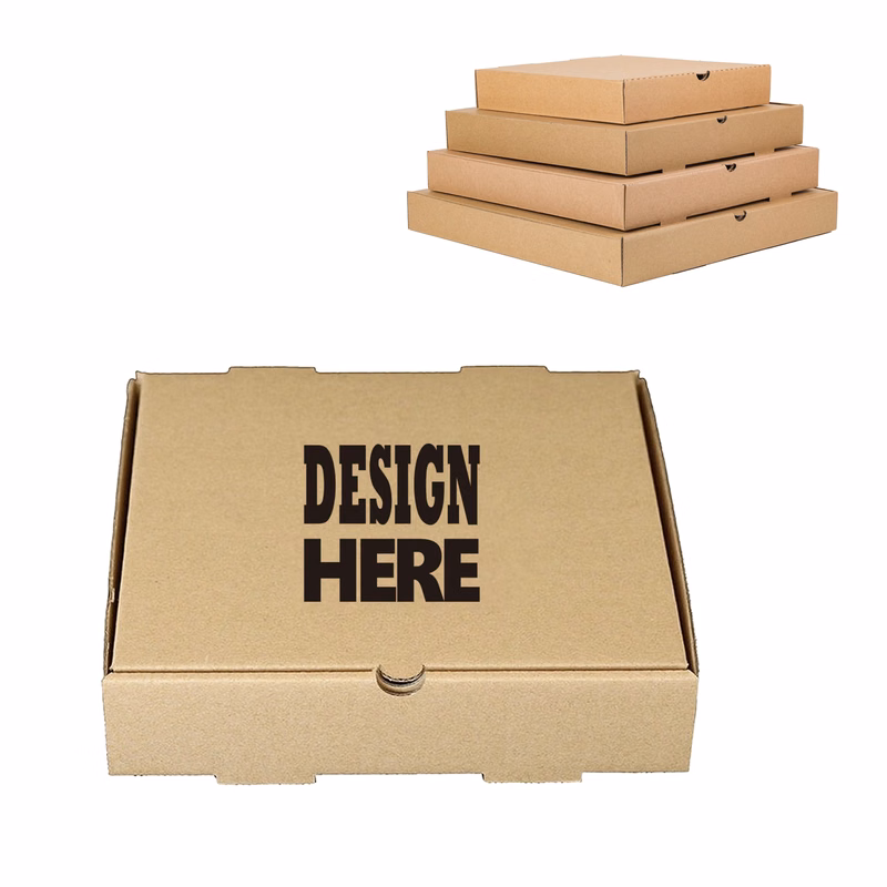 Custom Corrugated Pizza Box with Branding Options