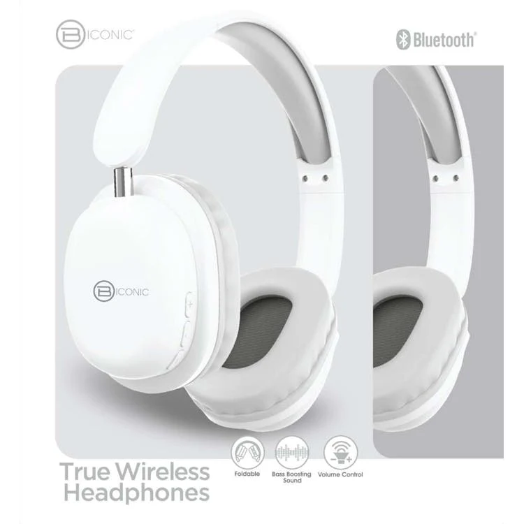 Bluetooth Wireless Headphones - White 1