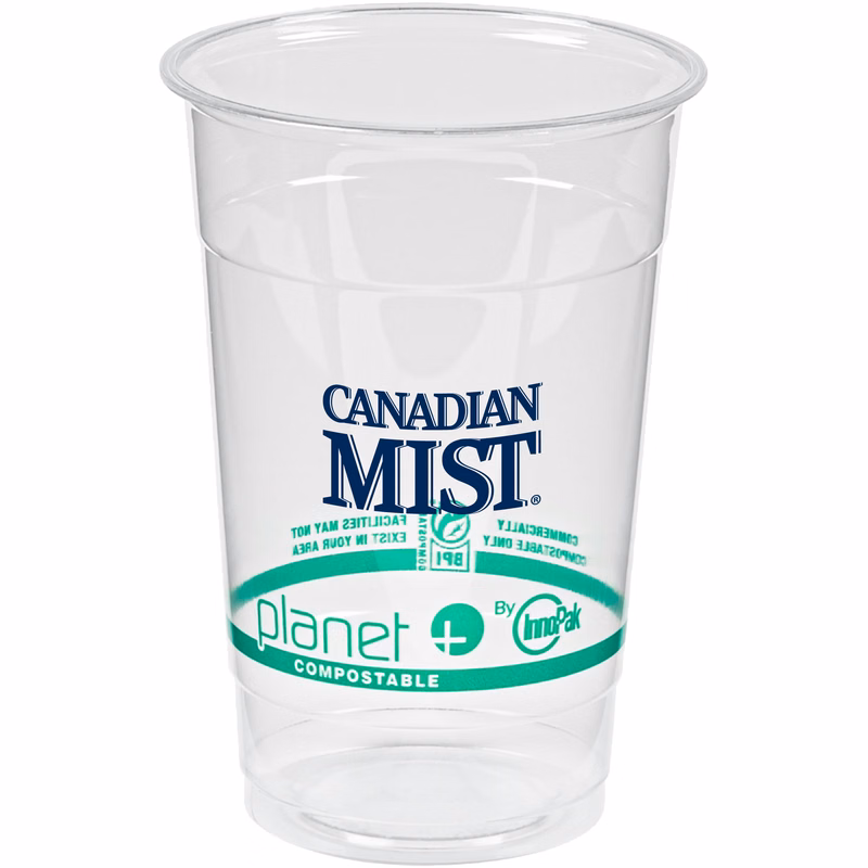 20oz Compostable PLA Cup - Eco Branded