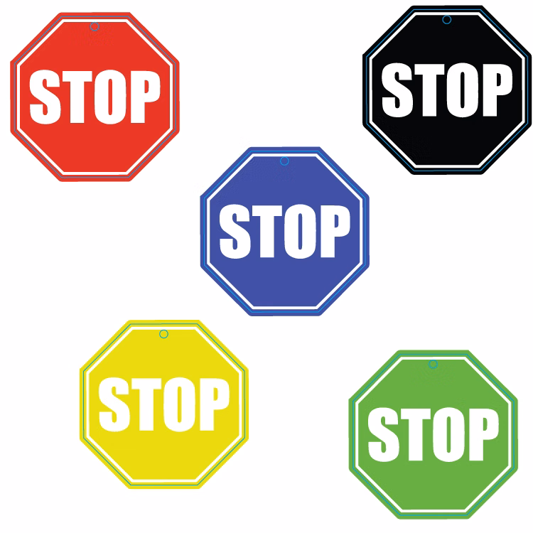 Stop Sign Shape Custom Air Fresheners - Top 10 Scents