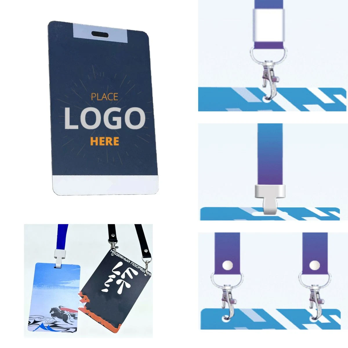Multi-Color Printed PVC Employee ID Badge 1