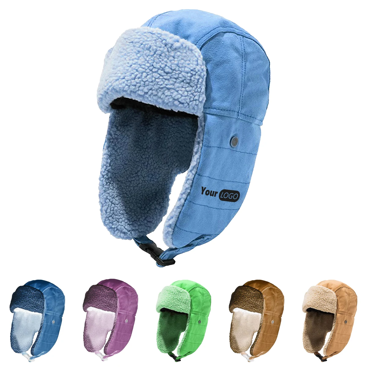 Cotton Insulated Winter Hat With Ear Flaps 1