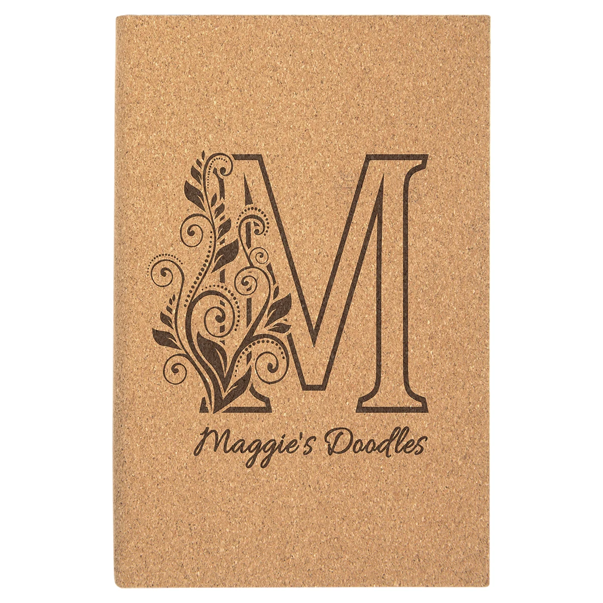 5 1/4" x 8 1/4" Cork Sketch Book-Unlined Paper 1