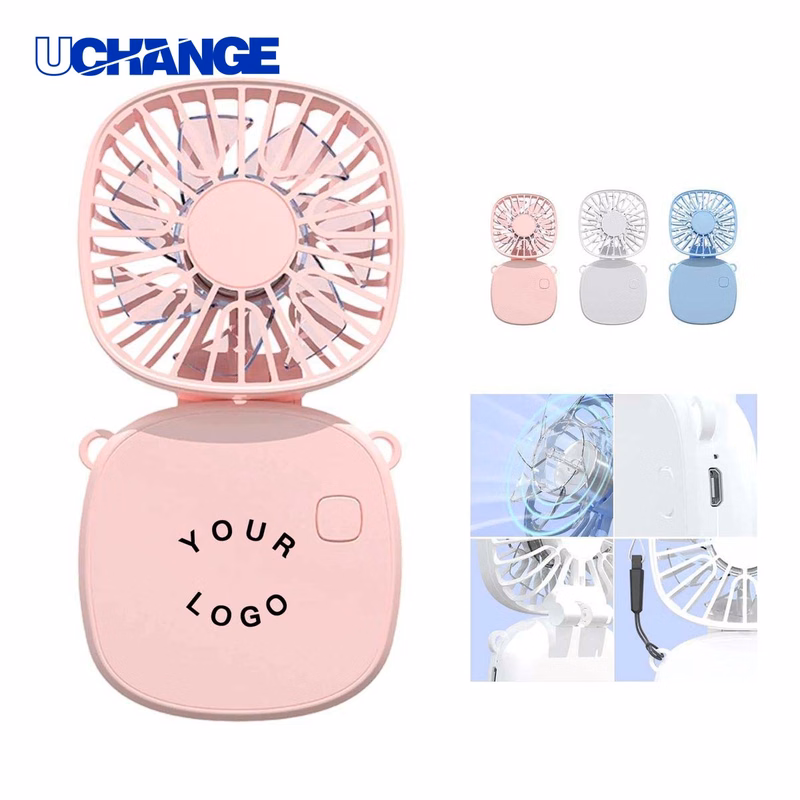 Folding Neck Fan with Seven Blade Design for Daily Use