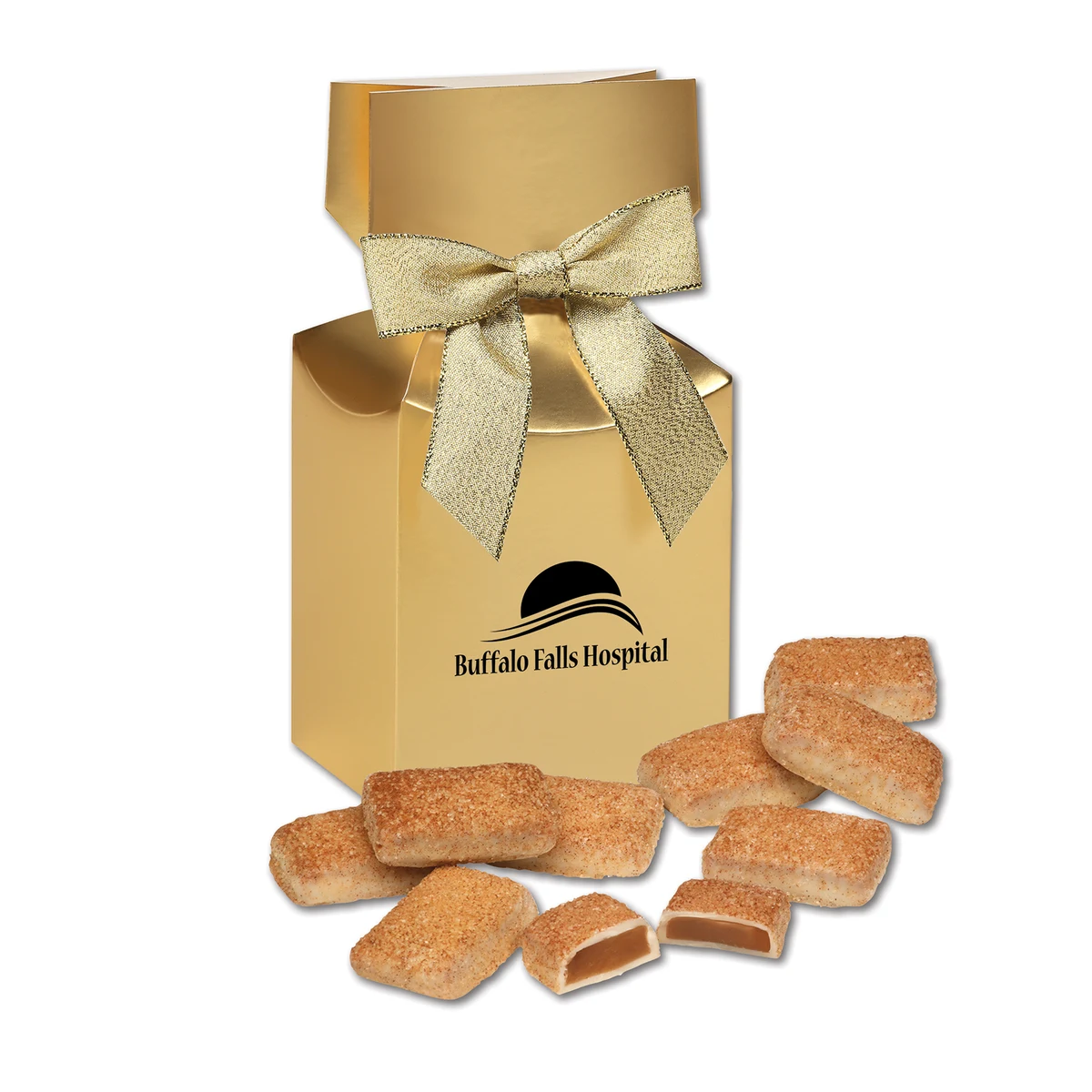 Cinnamon Churro Toffee in Gold Premium Delights Gift Box 1