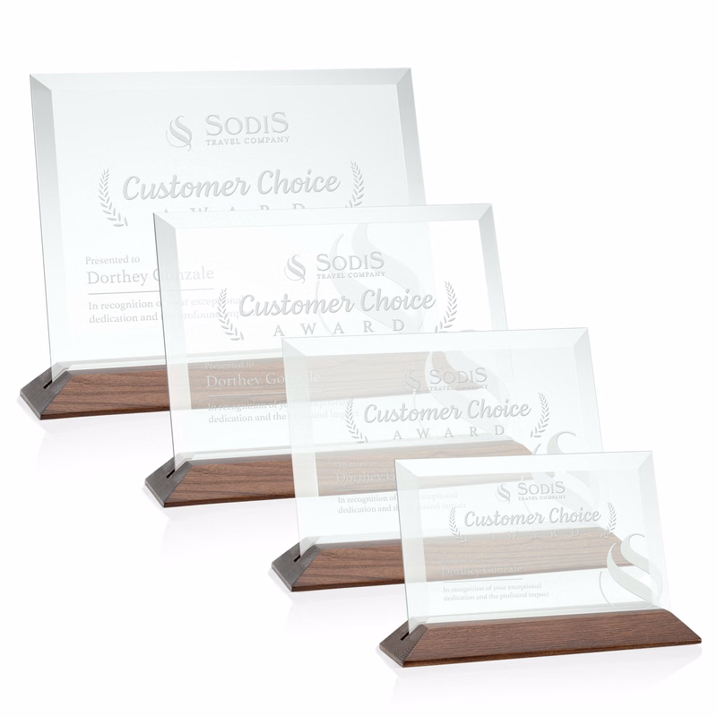 Embassy Award - Jade/Walnut (Horiz)