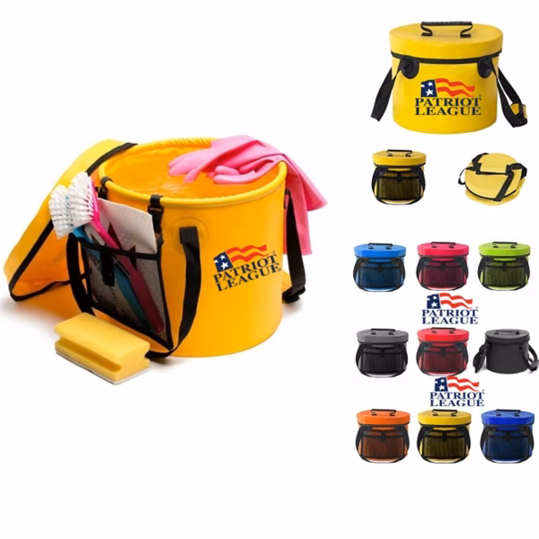 Multifunctional Portable Collapsible Bucket for Travelling