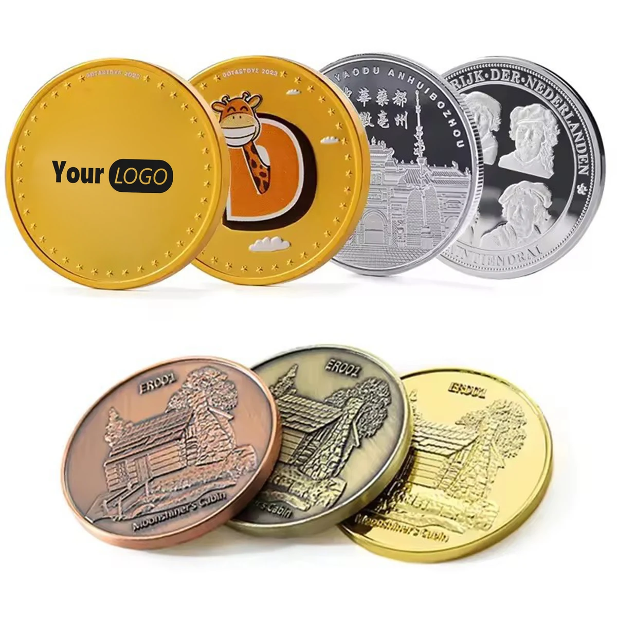 Aluminum Custom Engraved Challenge Coin 1