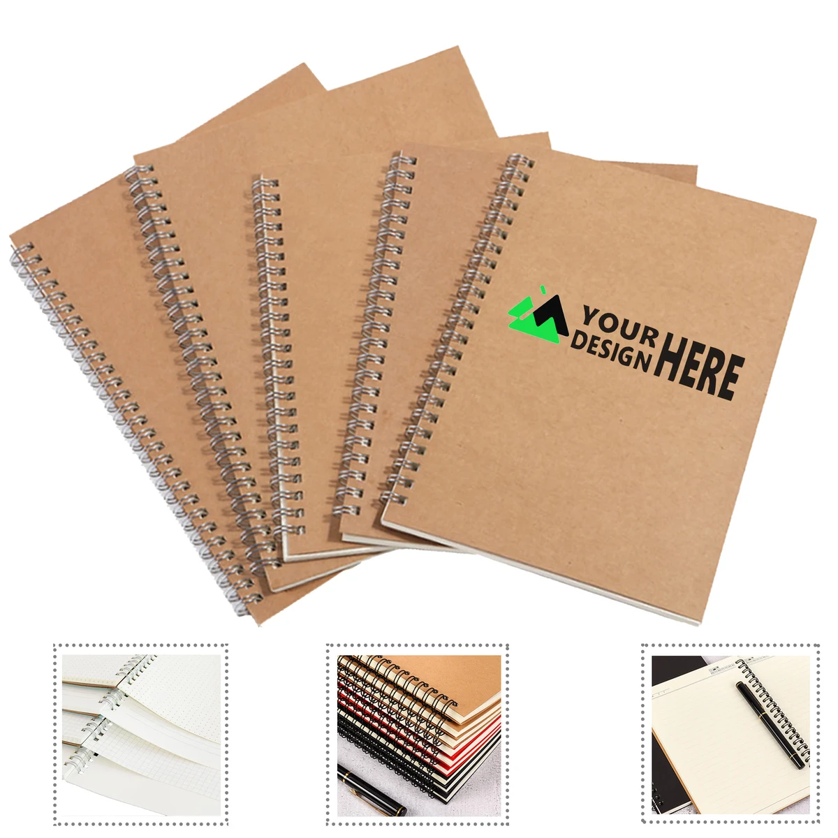 Vintage Kraft Paper Coil Book 1