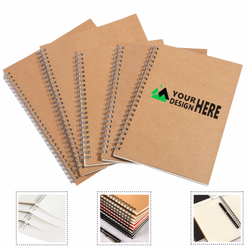 Vintage Kraft Paper Coil Book