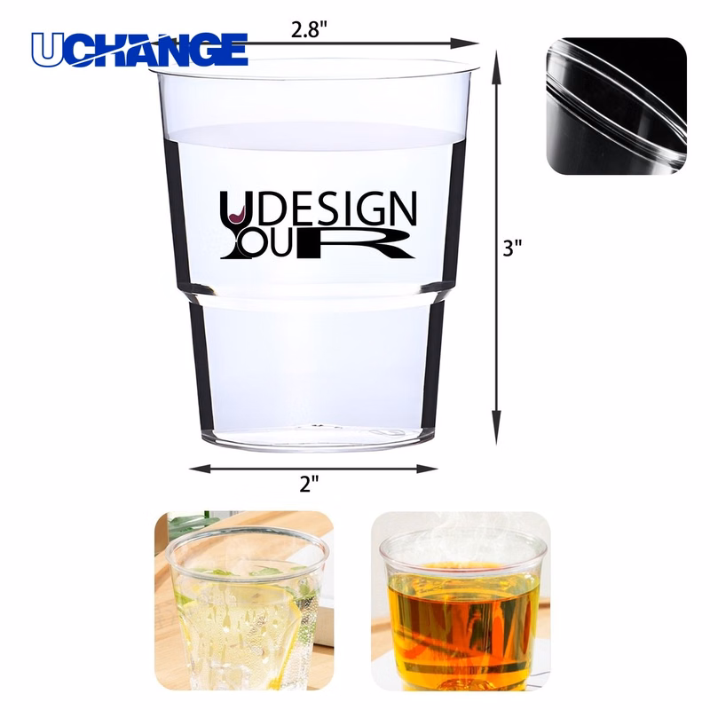 Convenient Disposable Plastic Cup Container (6 OZ)