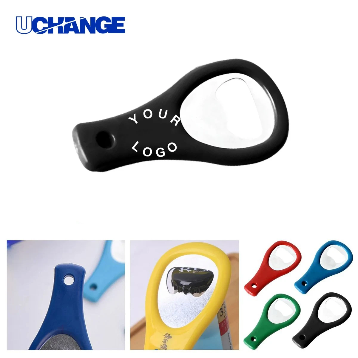 Bottle Opener Tool Plastic Metal with Logo 1