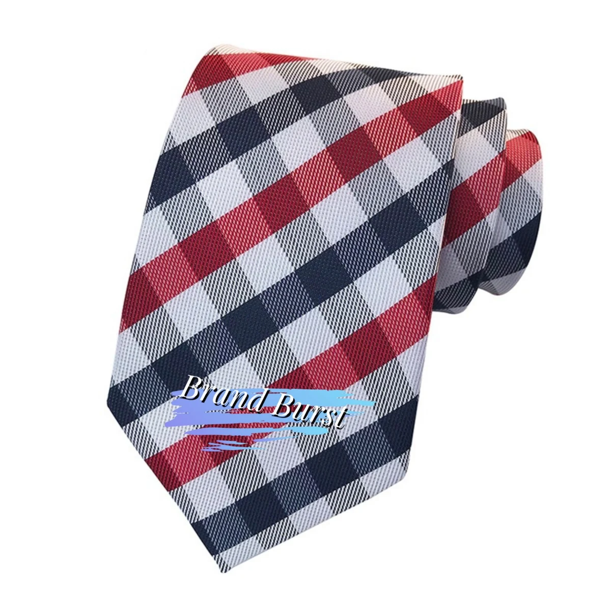 Micro Checkered Striped Ties 1