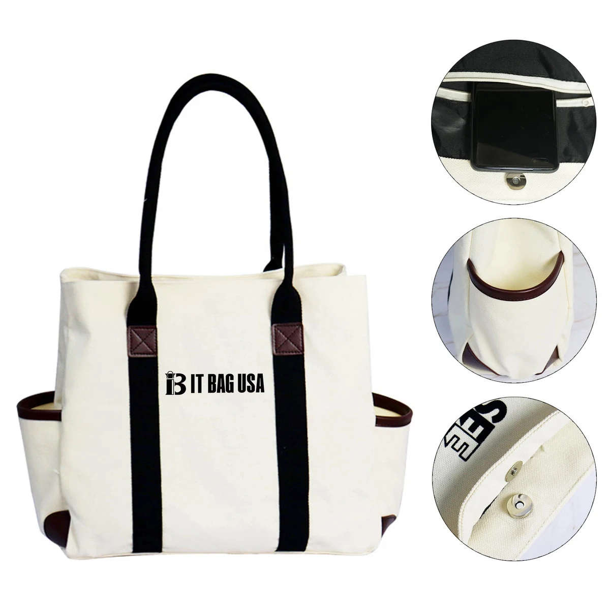 Canvas Tote Bags Bulk Personalized Gifts For Women, custom tote bag with logo imprint 1