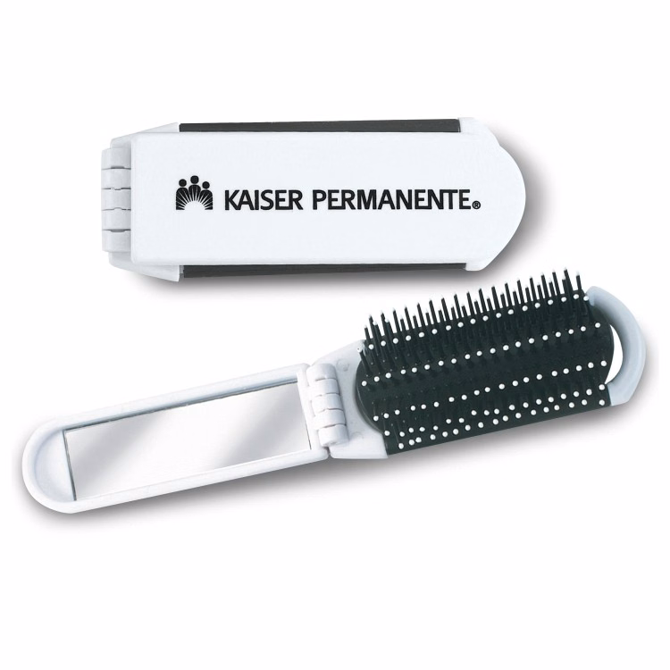 Folding Hair Brush Mirror