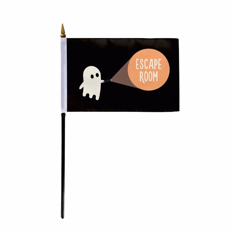 4" x 6" Custom Stick Flag - Screen Sublimation