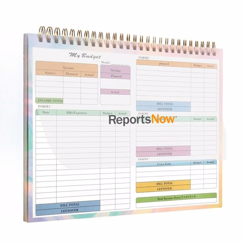B5 50 Sheets Undated Budget Planner
