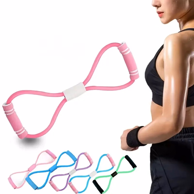 8 Shape Yoga Fitness Tension Rope Exercise Band