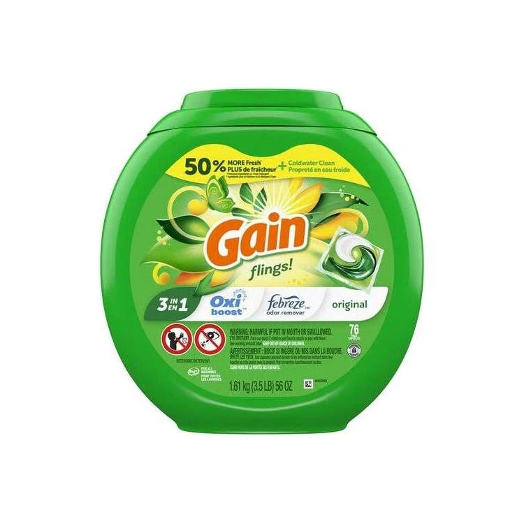 Gain Flings Detergent Pacs - 4 Pack 1