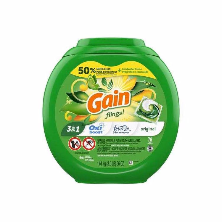 Gain Flings Detergent Pacs - 4 Pack